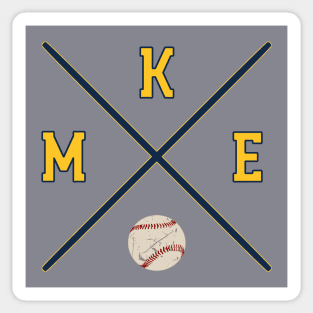 MKE Baseball Sticker